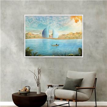 bedrucktes Glas mit Aluminiumrahmen und Kunst Themen 