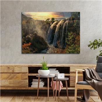 Thema Natur auf bedrucktem Glas