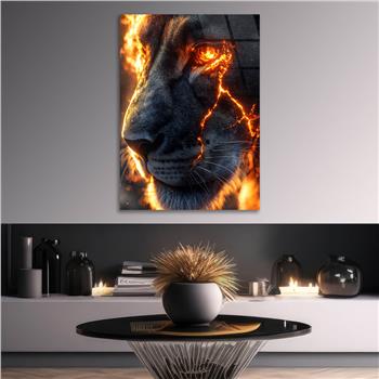 Dikey Doğa Temalı Cam Tablo 293