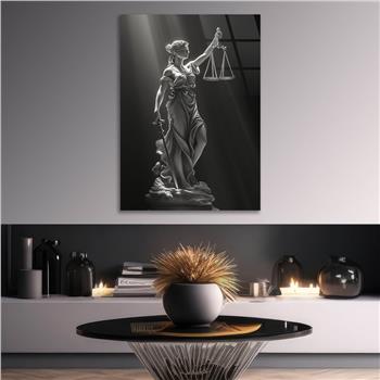 Dikey Sanat Temalı Cam Tablo 591