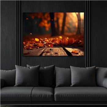 Yatay DoğaTemalı Cam Tablo 356