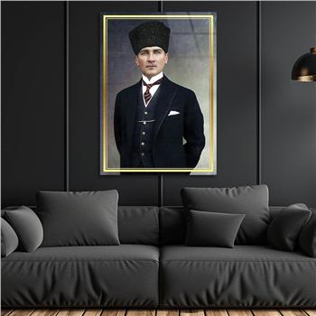 Dikey VatanTemalı Cam Tablo 286