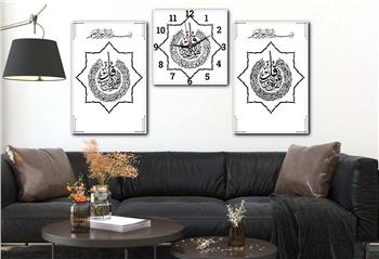 Ensemble de Tableaux et d’horloge 2 pièce sur le thème religieux