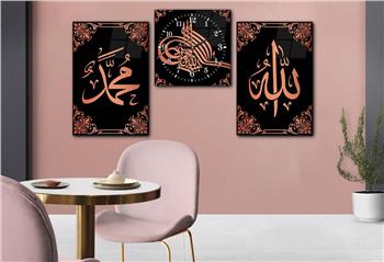 Ensemble de Tableaux et d’horloge 2 pièce sur le thème religieux