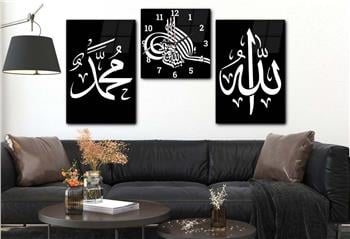 Ensemble de Tableaux et d’horloge 2 pièce sur le thème religieux