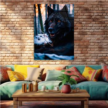 Dikey Doğa Temalı Cam Tablo 435