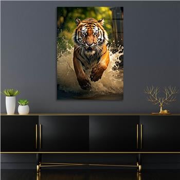 Dikey Doğa Temalı Cam Tablo 412