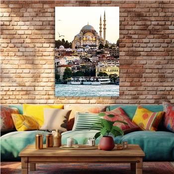 Dikey Dini Temalı Cam Tablo 236