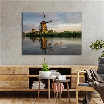 Thema Natur auf bedrucktem Glas