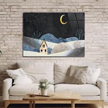 Kunst Thema auf bedrucktem Glas