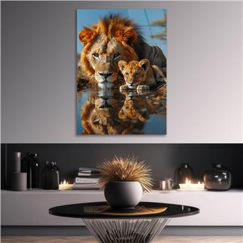 Dikey Doğa Temalı Cam Tablo 315