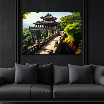 Yatay DoğaTemalı Cam Tablo 420