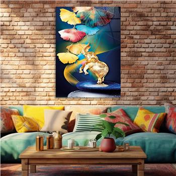 Kunst Thema auf bedrucktem Glas