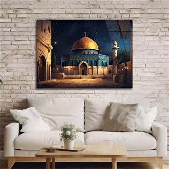 Yatay Dini Temalı Cam Tablo 167