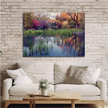 Thema Natur auf bedrucktem Glas