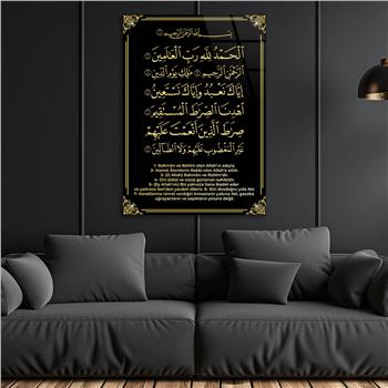 Dikey Dini Temalı Cam Tablo 307