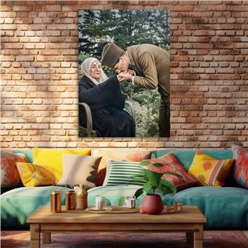 Dikey VatanTemalı Cam Tablo 227