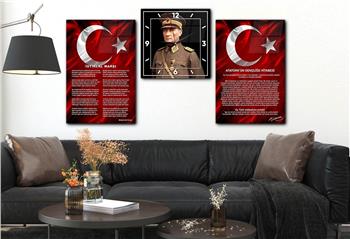 Vatan Temalı Saatli Set 048