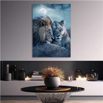 Dikey Doğa Temalı Cam Tablo 361