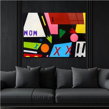 Kunst Thema auf bedrucktem Glas 443