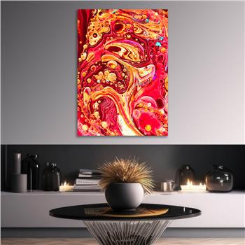 Dikey Sanat Temalı Cam Tablo 465