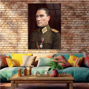 Dikey VatanTemalı Cam Tablo 294