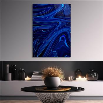 Dikey Sanat Temalı Cam Tablo 501