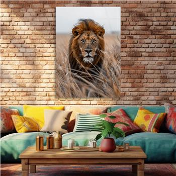 Dikey Doğa Temalı Cam Tablo 316