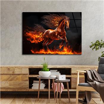 Yatay Doğa Temalı Cam Tablo 540