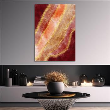 Dikey Sanat Temalı Cam Tablo 570