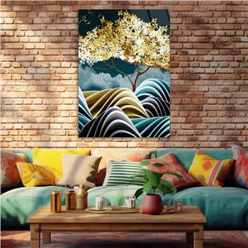 Kunst Thema auf bedrucktem Glas