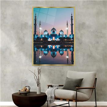 Alüminyum Çerçeveli Dini Temalı Cam Tablo 049