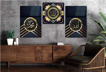 Ensemble de Tableaux et d’horloge 2 pièce sur le thème religieux