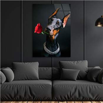 Dikey Doğa Temalı Cam Tablo 258