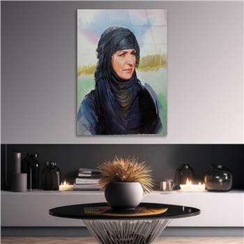 Kunst Thema auf bedrucktem Glas