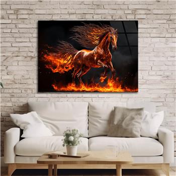 Yatay Doğa Temalı Cam Tablo 540