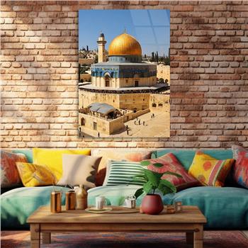 Dikey Dini Temalı Cam Tablo 249