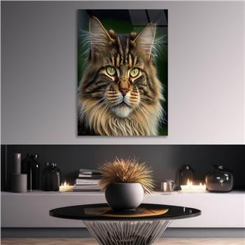 Dikey Doğa Temalı Cam Tablo 280