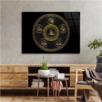 Religiöses Thema auf bedrucktem Glas