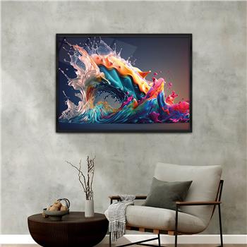 bedrucktes Glas mit Aluminiumrahmen und Kunst Themen 