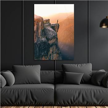 Dikey Doğa Temalı Cam Tablo 260