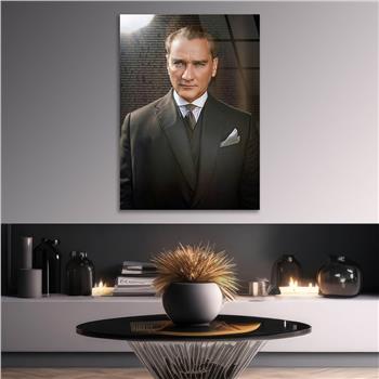 Dikey VatanTemalı Cam Tablo 204