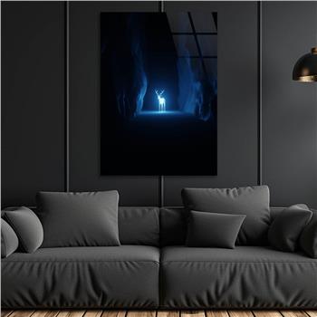 Kunst Thema auf bedrucktem Glas