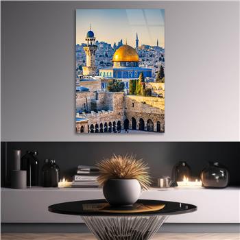 Dikey Dini Temalı Cam Tablo 245