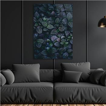 Dikey Sanat Temalı Cam Tablo 404