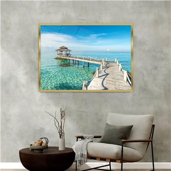 bedrucktes Glas mit Aluminiumrahmen und Natur Themen 