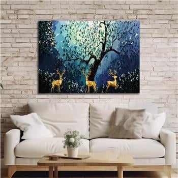 Thema Natur auf bedrucktem Glas