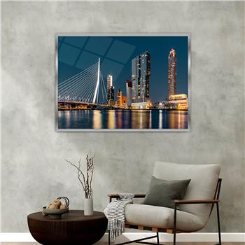 bedrucktes Glas mit Aluminiumrahmen und Natur Themen 