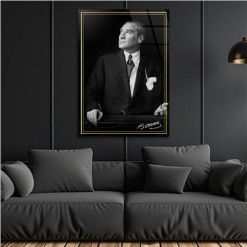 Dikey VatanTemalı Cam Tablo 253