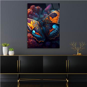 Dikey Sanat Temalı Cam Tablo 427